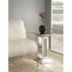 MIRROR PEDESTAL SIDE TABLE 97306