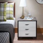 WHITE , BLACK NIGHTSTAND 97342