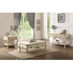 86020 ANTIQUE WHITE COFFEE TABLE