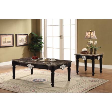 COFFEE TABLE W/MARBLE TOP 82150