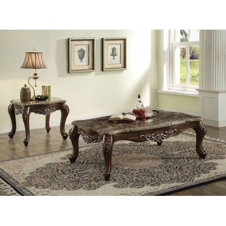 COFFEE TABLE W/MARBLE TOP 82145