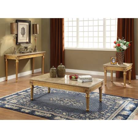 COFFEE TABLE W/MARBLE TOP 81715