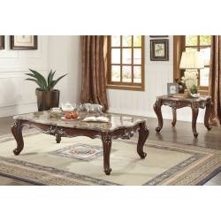 COFFEE TABLE W/MARBLE TOP 81050