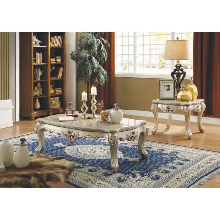 COFFEE TABLE W/MARBLE TOP 81040
