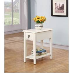 80513 WHITE SIDE TABLE