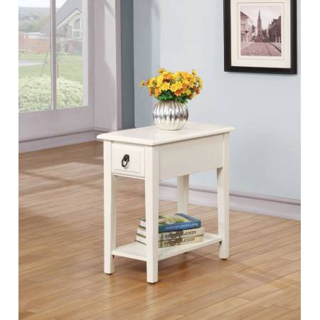 80513 WHITE SIDE TABLE