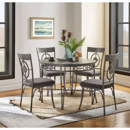 73185+73187*4 5PC SETS DINING TABLE + 4 SIDE CHAIRS