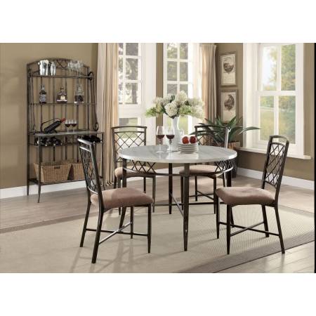 73000+73002*4 5PC SETS DINING TABLE + 4 SIDE CHAIRs