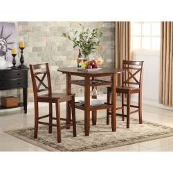 72535+72537*2 3PC SETS COUNTER HEIGHT TABLE +  2 COUNTER HEIGHT CHAIRS