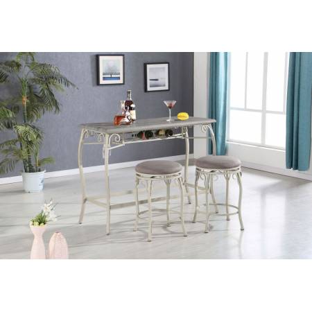 72520 3PC PACK COUNTER H. DINING SET