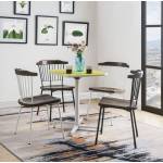72090 YELLOW , WHITE DINING TABLE
