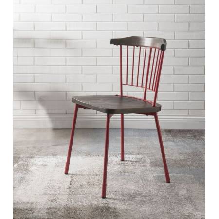 71796 RED SIDE CHAIR