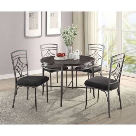 70300+70302*4 5PC SETS DINING TABLE + 4 SIDE CHAIRS