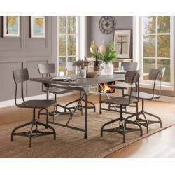 70275+70277*6 7PC SETS DINING TABLE + 6 SIDE CHAIRS