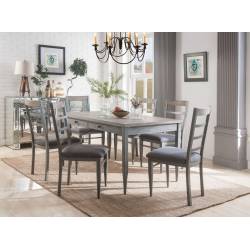 70270+70272*6 7PC SETS DINING TABLE + 6 SIDE CHAIRS