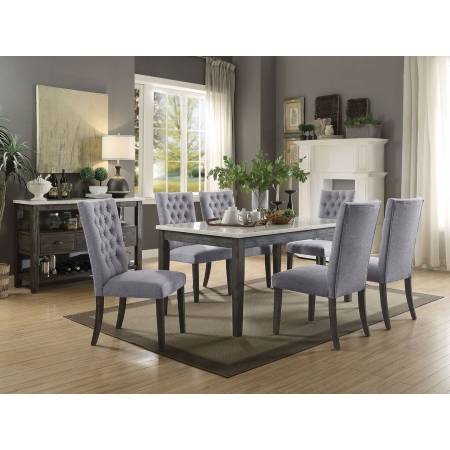 70165+70168*6 7PC SETS DINING TABLE + 6 SIDE CHAIRS