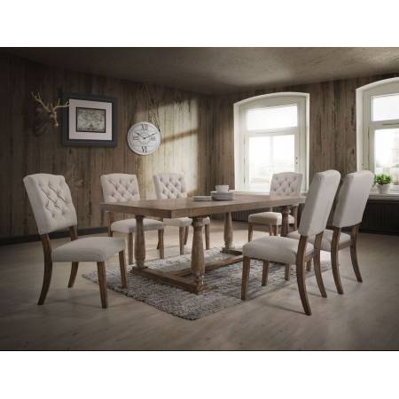 66185+66187*6 7PC SETS DINING TABLE + 6 SIDE CHAIRS