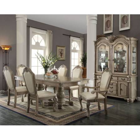 64065+64067*4+64068*2 7PC SETS CHATEAU DE VILLE DINING TABLE + 4 SIDE CHAIRS + 2 ARM CHAIRS