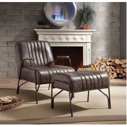 59597 ESP 2PC PK CHAIR , OTTOMAN