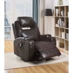 59278 BRWON ROCKER RECLINER W/SWIVEL