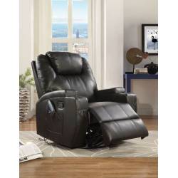 59277 BLACK ROCKER RECLINER W/SWIVEL