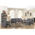 53756 GRAY FABRIC LOVESEAT