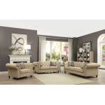 52421 BEIGE LINEN LOVESEAT