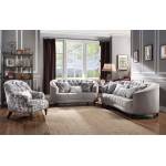52061 FABRIC LOVESEAT W/3 PILLOWS