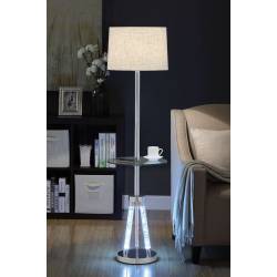 40125 CHROME FLOOR LAMP