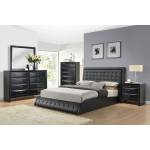 20660Q TIRREL BLACK PU QUEEN BED