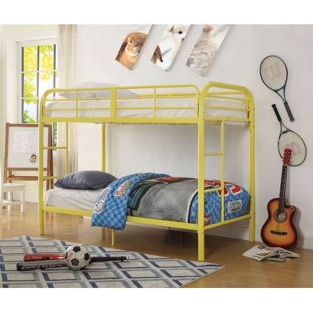 02178YL YELLOW TWIN/TWIN BUNK BED