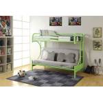 02091W-GR GREEN T/F FUTON BUNKBED
