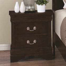 Louis Philippe 202 Night Stand with 2 Drawers 202412