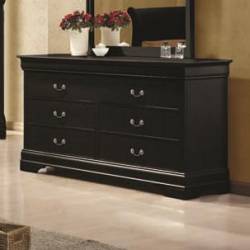 Louis Philippe 6 Drawer Transitional Dresser 203963