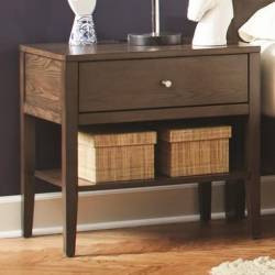 Lompoc 1 Drawer Nightstand with USB Charging Cables 204562