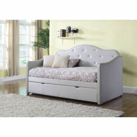 Daybeds by Coaster Upholstered Daybed with Trundle 300629