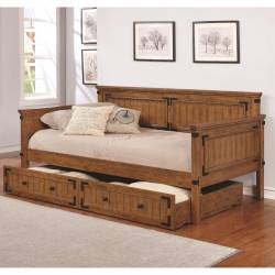 Daybeds by Coaster Rustic Daybed with Trundle 300675