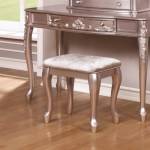 400898 Caroline Vanity Stool with Cabriole Legs