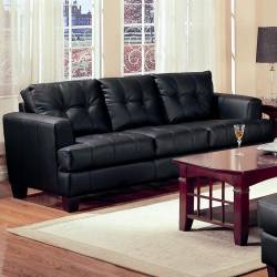 501681 Samuel Contemporary Leather Sofa