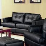 501682 Samuel Contemporary Leather Loveseat