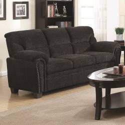 Clemintine by Coaster Casual Padded Sofa with Nail Heads