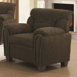 Clemintine by Coaster Casual Padded Chair with Nail Heads BROWN