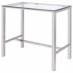 Bar Units and Bar Tables Contemporary Bar Table with Glass Top