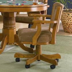 Mitchell Upholstered Arm Game Chair Brown