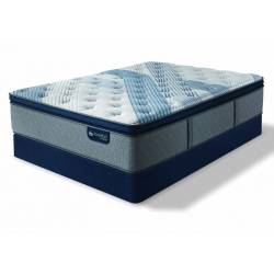 Blue Fusion 4000 Plush Pillow Top Mattress Full Serta iComfort Hybrid