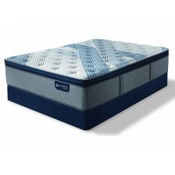 Blue Fusion 1000 Plush Pillow Top Mattress Full Serta iComfort Hybrid