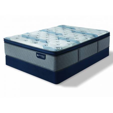 Blue Fusion 300 Plush Pillow Top Mattress Full Serta iComfort Hybrid