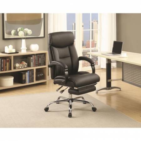 801318 Office Chairs Black Adjustable Office Chair