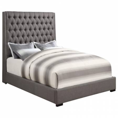300621KE Upholstered Beds Upholstered King Bed with Diamond Tufting