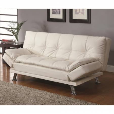 300291 Sofa Beds and Futons Contemporary Styled Futon Sleeper Sofa with Casual Seam Stitching
